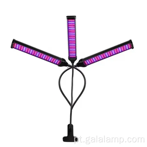 Luz LED de clipe ajustável versátil para cultivo interno